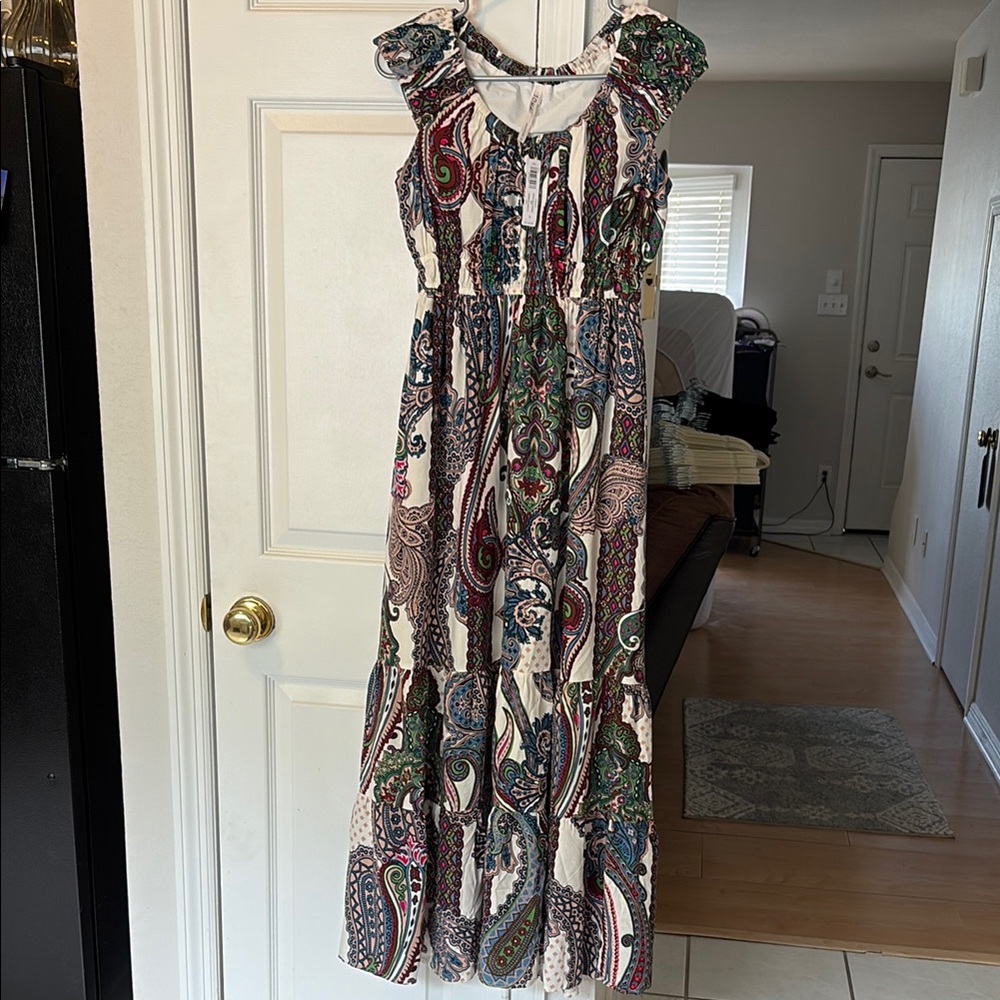 Soma Red Sleeveless Maxi Sundress